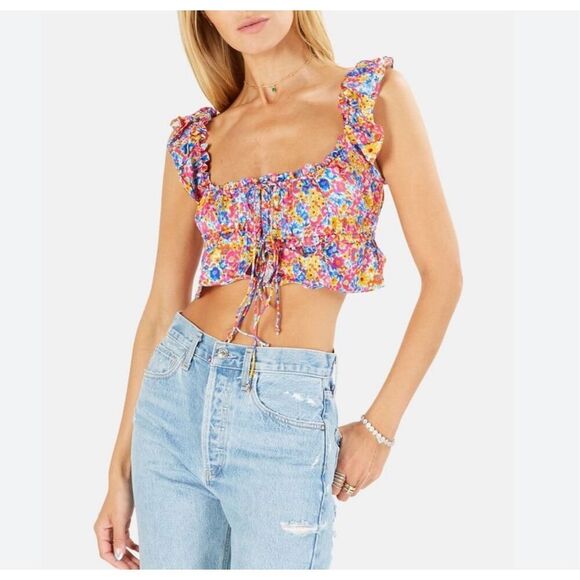 For Love & Lemons Sasha Crop Top - Picture 2 of 10